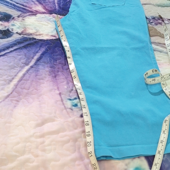 Lavena “Dustworth” Embroidered Capri Pants – Turquoise Size 12 - Picture 16 of 16
